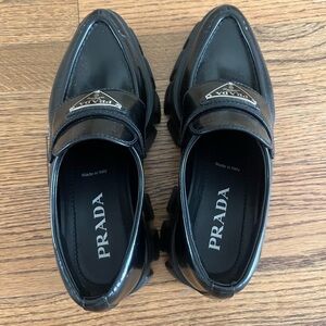 PRADA Monolith leather Creepers ** authentic**